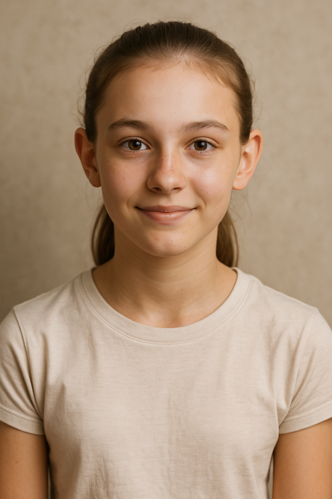 Fetiță de 12 ani – corectarea urechilor clăpăuge la copii